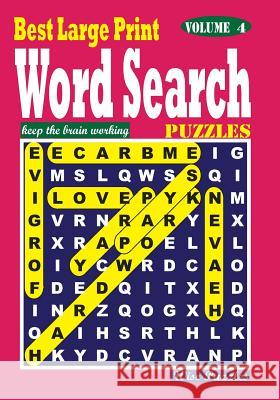 Best Large Print Word Search Puzzles, Vol. 4 Wise Puzzles 9781537027654