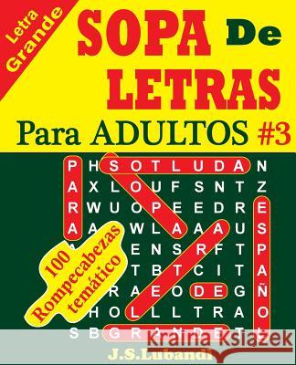 SOPA De LETRAS Para ADULTOS Jaja Media 9781537154015 Createspace Independent Publishing Platform