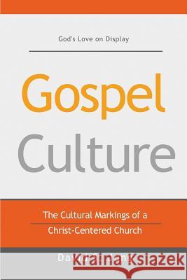 Gospel Culture: The Cultural Markings of a Christ-Centered Church David S. Jung 9781537287119