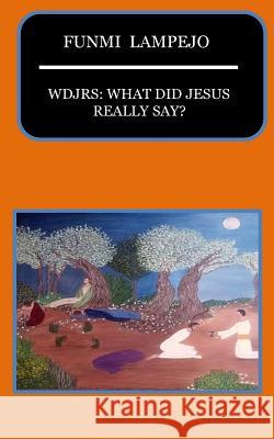 Wdjrs: What Did Jesus Really Say? Funmi Lampejo 9781537494319 Createspace Independent Publishing Platform