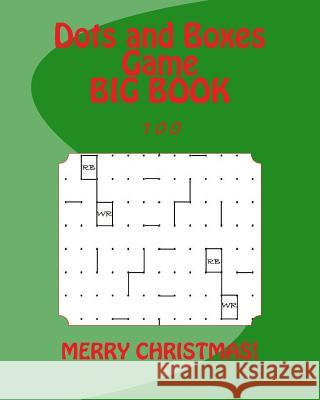 Dots and Boxes Game BIG BOOK: 100 (Christmas Edition) Foster, Richard B. 9781539331322 Createspace Independent Publishing Platform