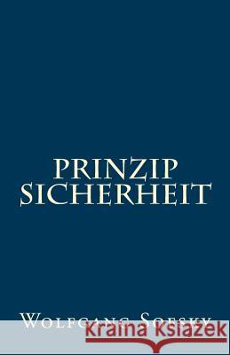 Prinzip Sicherheit Wolfgang Sofsky 9781539666714