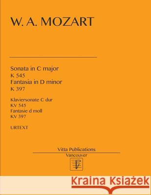 Sonata in C major. Fantasia in D minor. Shevtsov, Victor 9781539699361 Createspace Independent Publishing Platform