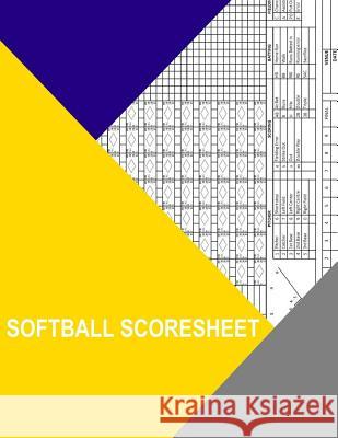 Softball Scoresheet Thor Wisteria 9781539957782 Createspace Independent Publishing Platform