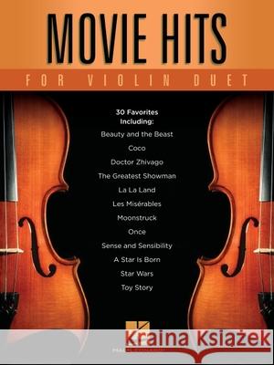 Movie Hits for Violin Duet Hal Leonard Corp 9781540060693