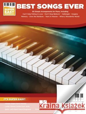 Best Songs Ever Super Easy Piano Songbook Hal Leonard Corp 9781540084217