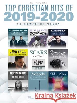 Top Christian Hits of 2019-2020 Piano/Vocal/Guitar Songbook Hal Leonard Corp 9781540085108