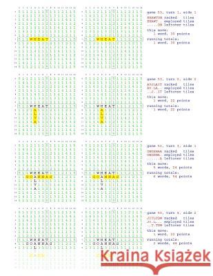 Fifty Scrabble Box Scores Games 51-100 MR Francis Gurtowski 9781540361486 Createspace Independent Publishing Platform