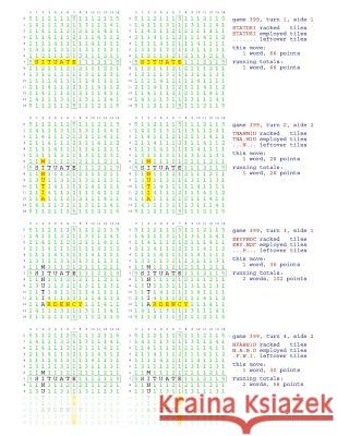 Fifty Scrabble Box Scores Games 351-400 MR Francis Gurtowski 9781540361769 Createspace Independent Publishing Platform