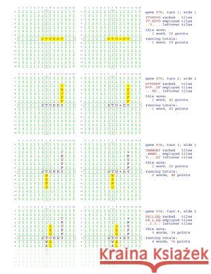 Fifty Scrabble Box Scores Games 551-600 MR Francis Gurtowski 9781540361882 Createspace Independent Publishing Platform