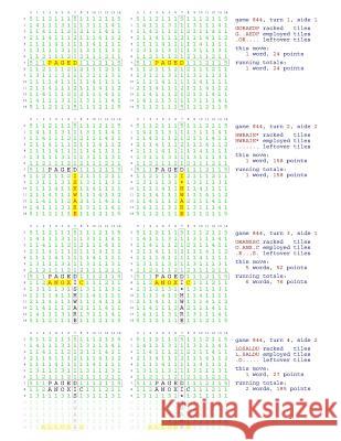 Fifty Scrabble Box Scores Games 801-850 MR Francis Gurtowski 9781540362032 Createspace Independent Publishing Platform