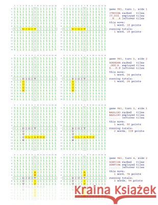 Fifty Scrabble Box Scores Games 951-1000 MR Francis Gurtowski 9781540362100 Createspace Independent Publishing Platform