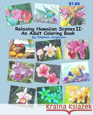 Relaxing Hawaiian Scenes II: An Adult Coloring Book Stephen Jorgensen 9781540385796