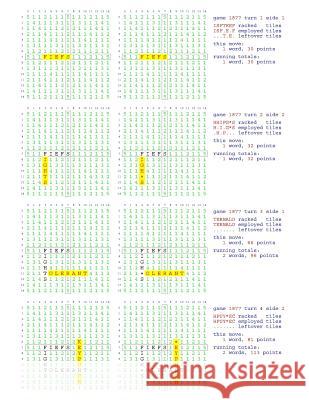 Fifty Scrabble Box Scores Games 1851-1900 MR Francis Gurtowski 9781540560971 Createspace Independent Publishing Platform