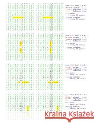 Fifty Scrabble Box Scores Games 2501-2650 MR Francis Gurtowski 9781540561534 Createspace Independent Publishing Platform
