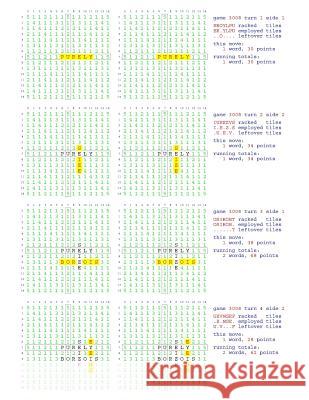 Fifty Scrabble Box Scores Games 3001-3050 MR Francis Gurtowski 9781540590299 Createspace Independent Publishing Platform