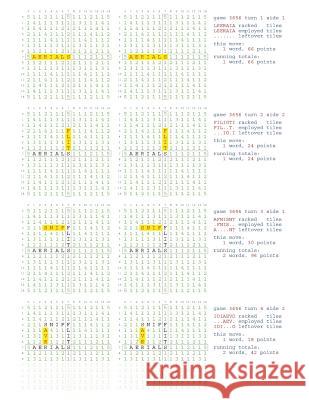 Fifty Scrabble Box Scores Games 3651-3700 MR Francis Gurtowski 9781540590763 Createspace Independent Publishing Platform