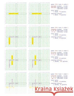 Fifty Scrabble Box Scores Games 3751-3800 MR Francis Gurtowski 9781540590848 Createspace Independent Publishing Platform