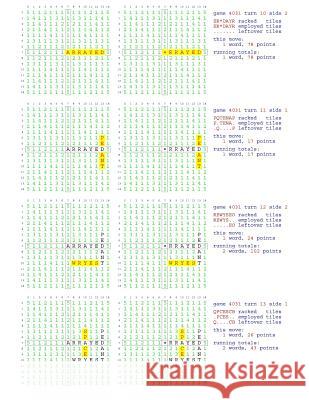 Fifty Scrabble Box Scores Games 4001-4050 MR Francis Gurtowski 9781540591043 Createspace Independent Publishing Platform