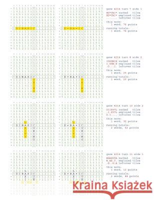 Fifty Scrabble Box Scores Games 4201-4250 MR Francis Gurtowski 9781540591197 Createspace Independent Publishing Platform