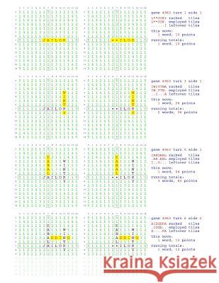 Fifty Scrabble Box Scores Games 4951-5000 MR Francis Gurtowski 9781540591821 Createspace Independent Publishing Platform