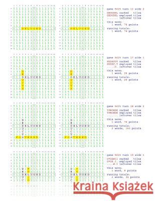 Fifty Scrabble Box Scores Games 5601-5650 MR Francis Gurtowski 9781540659002 Createspace Independent Publishing Platform