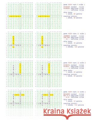 Fifty Scrabble Box Scores Games 5651-5700 MR Francis Gurtowski 9781540659156 Createspace Independent Publishing Platform