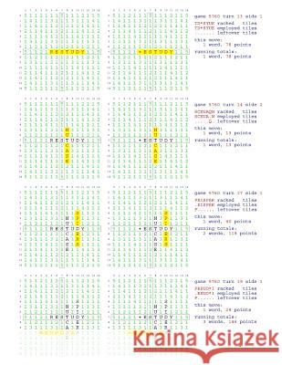 Fifty Scrabble Box Scores Games 5751-5800 MR Francis Gurtowski 9781540659255 Createspace Independent Publishing Platform
