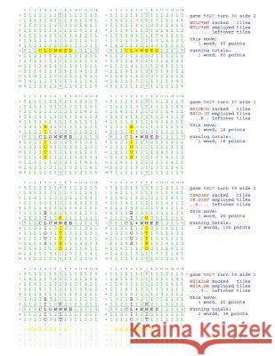 Fifty Scrabble Box Scores Games 5801-5850 MR Francis Gurtowski 9781540659279 Createspace Independent Publishing Platform