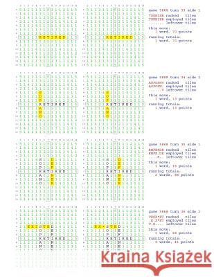 Fifty Scrabble Box Scores Games 5851-5900 MR Francis Gurtowski 9781540659316 Createspace Independent Publishing Platform