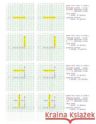 Fifty Scrabble Box Scores Games 5901-5950 MR Francis Gurtowski 9781540659354 Createspace Independent Publishing Platform