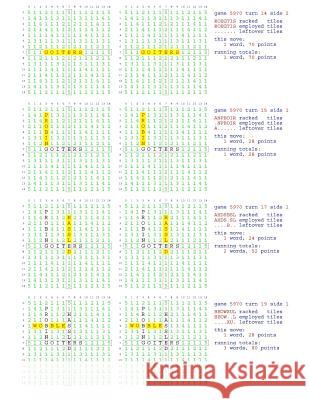 Fifty Scrabble Box Scores Games 5951-6000 MR Francis Gurtowski 9781540659385 Createspace Independent Publishing Platform