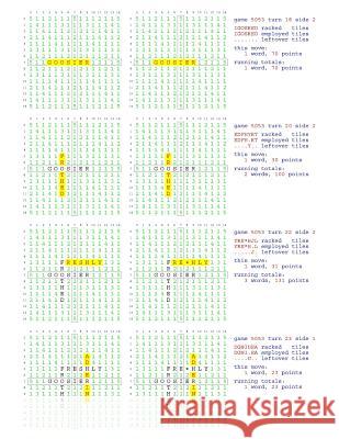 Fifty Scrabble Box Scores Games 5001-5050 MR Francis Gurtowski 9781540695758 Createspace Independent Publishing Platform
