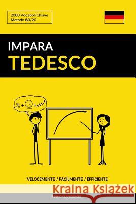 Impara il Tedesco - Velocemente / Facilmente / Efficiente: 2000 Vocaboli Chiave Languages, Pinhok 9781541307117 Createspace Independent Publishing Platform