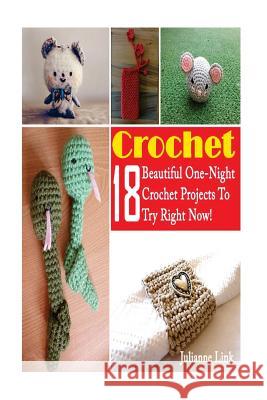 Crochet: 18 Beautiful One-Night Crochet Projects To Try Right Now!: (Crochet Accessories, Crochet Patterns, Crochet Books, Easy Link, Julianne 9781541326026