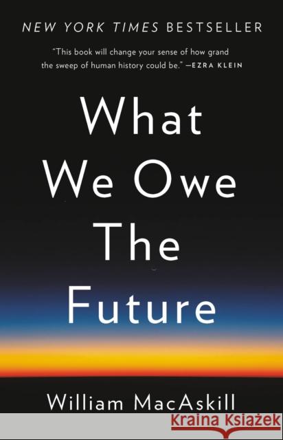 What We Owe the Future William Macaskill 9781541618626 Basic Books