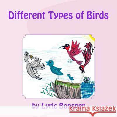Different Types of Birds Lyric Bonsper Lyric Bonsper 9781542570701