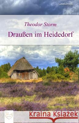 Draußen im Heidedorf (Großdruck) Storm, Theodor 9781542669641