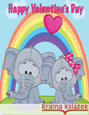 Happy Valentine's Day Coloring Book Sandy Mahony Mary Lou Brown 9781542672481 Createspace Independent Publishing Platform