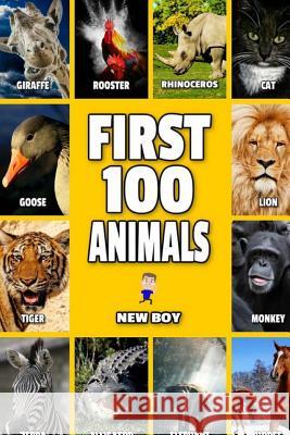 First 100 Animals: Full Color Animal Book New Boy 9781542845182 Createspace Independent Publishing Platform
