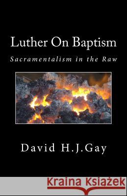 Luther On Baptism: Sacramentalism in the Raw Gay, David H. J. 9781543105094 Createspace Independent Publishing Platform