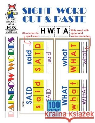 Sight Word Cut & Paste Dwayne Douglas Kohn 9781544146959