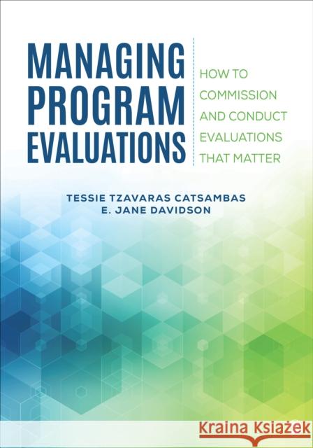 Evaluation Management E. Jane Davidson 9781544353128