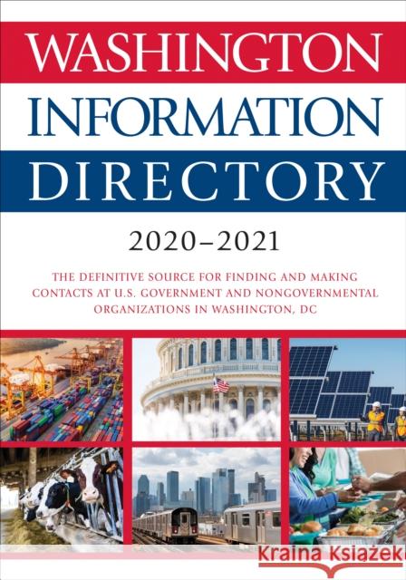 Washington Information Directory 2020-2021 Cq Press 9781544384931