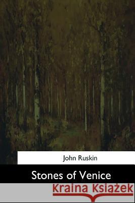 Stones of Venice John Ruskin 9781544682020 Createspace Independent Publishing Platform