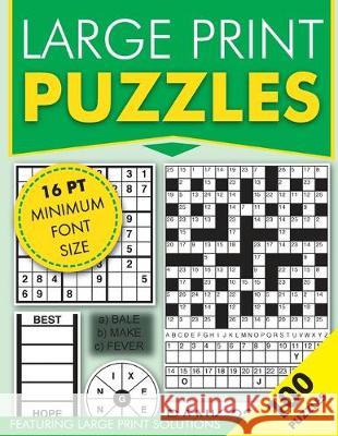 Large Print Puzzles: Featuring large print solutions Clarity Media 9781544721958 Createspace Independent Publishing Platform