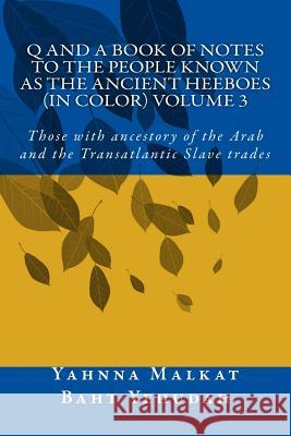 Q And A Book Of Notes To The People Known As The Ancient Heeboes (IN COLOR): Those with ancestory of the Arab and the Transatlantic Slave trades Baht Yehudah, Yahnna Malkat 9781545118276 Createspace Independent Publishing Platform