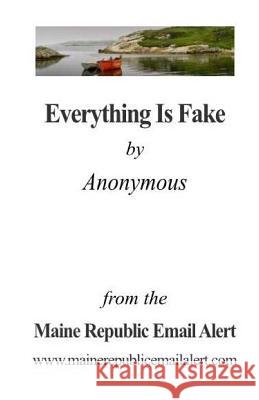 Everything Is Fake: by Anonymous David E. Robinson 9781545495582 Createspace Independent Publishing Platform