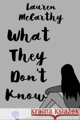 What They Don't Know Lauren McCarthy 9781545529676