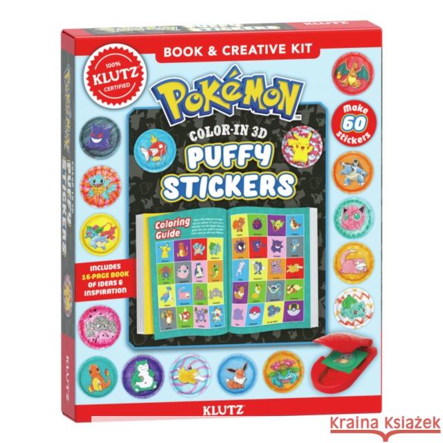 Pokemon Color-In 3D Puffy Stickers Editors of Klutz 9781546121985 Scholastic US